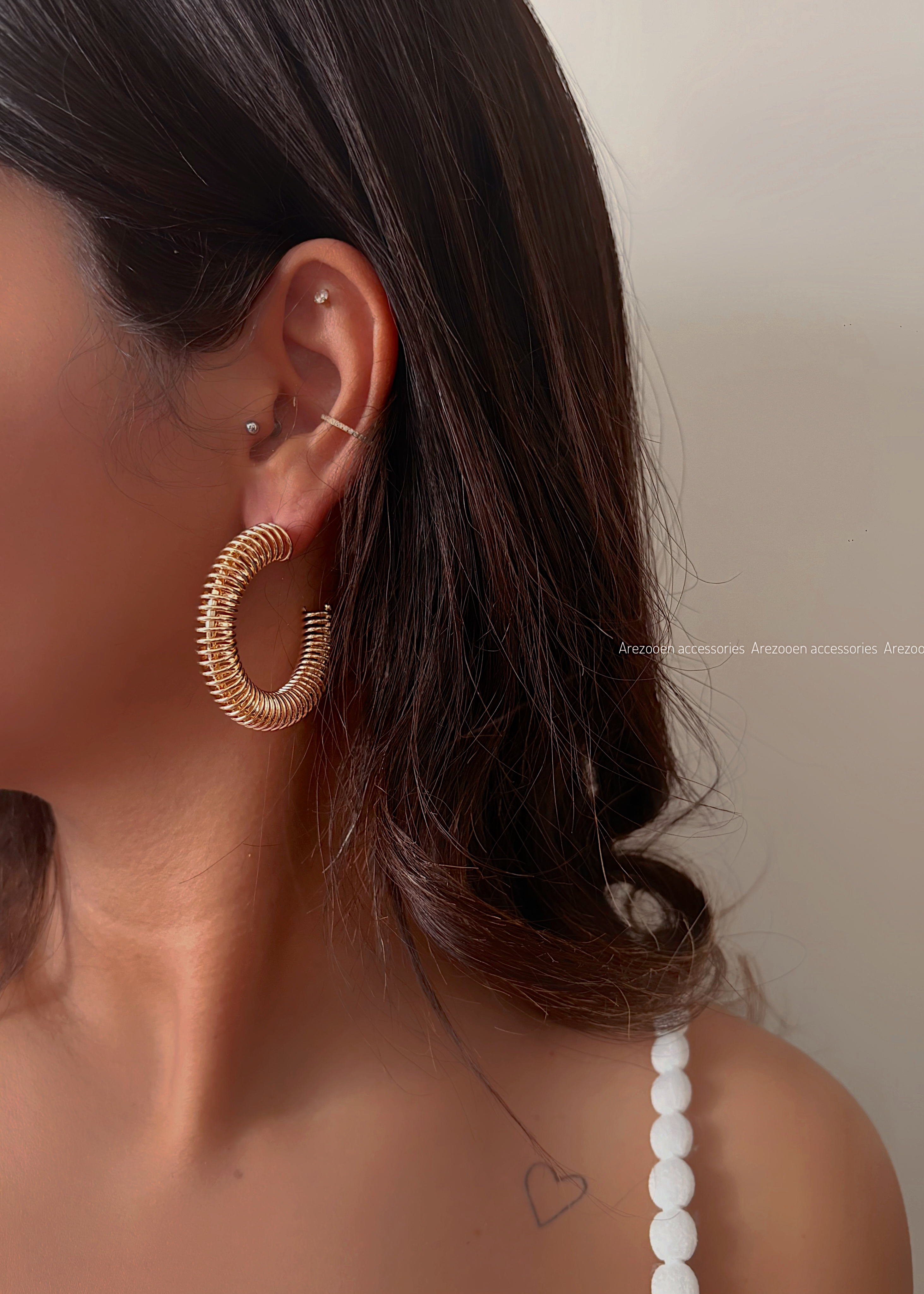 گوشواره حلقه ای فنری
