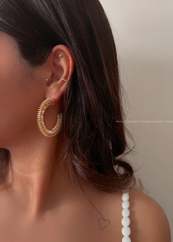 گوشواره حلقه ای فنری