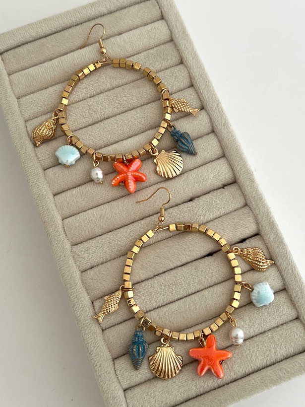 گوشواره حلقه ای تابستونی زارا